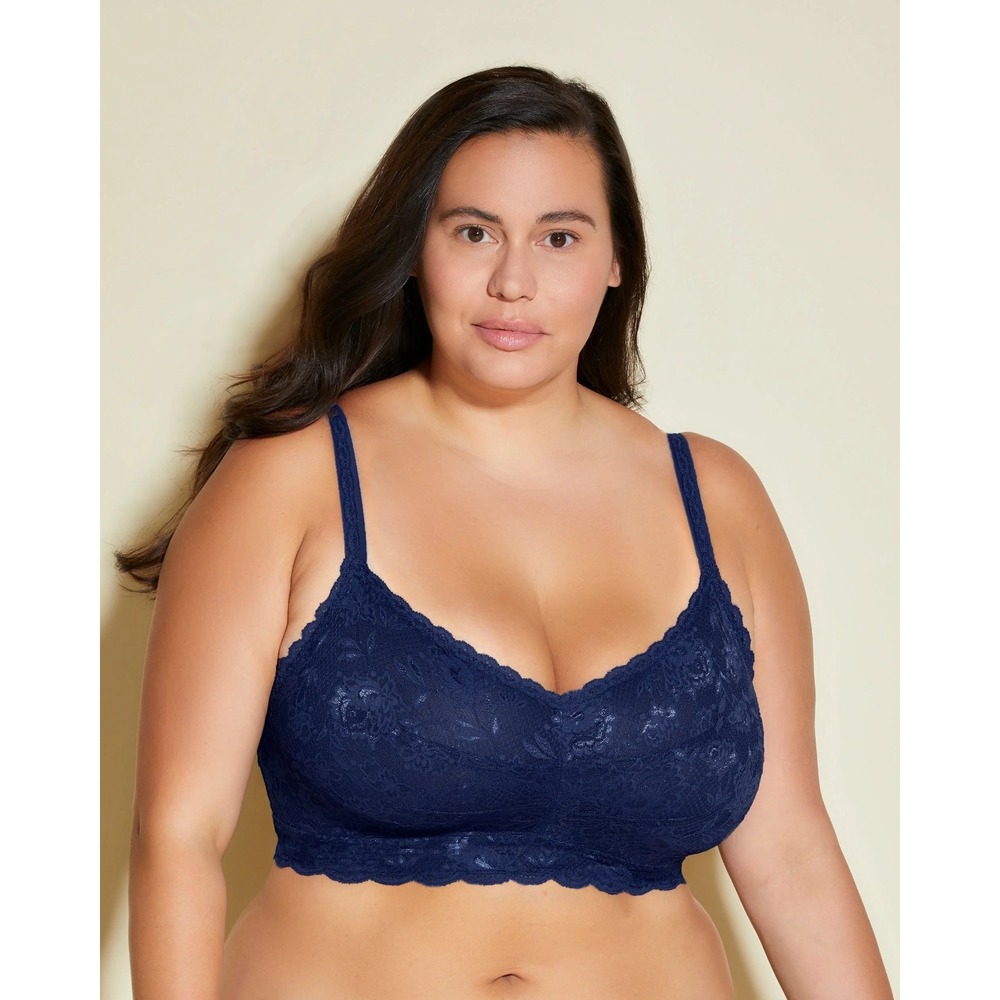 NWT Cosabella [ ULTRA Curvy XS ]‎ Say Never Curvy Sweetie Bralette Navy T2228
